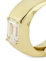 Allure 18K Yellow Gold & 2 TCW Lab-Grown Diamond Ring