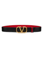 VLogo Reversible Leather Belt