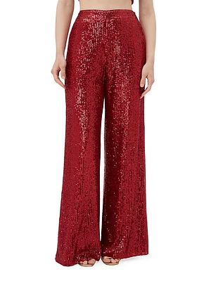 Atarashii Sequined Straight Pants