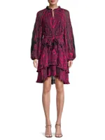 Trinitiy Printed Ruffled Dress