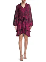 Trinitiy Printed Ruffled Dress