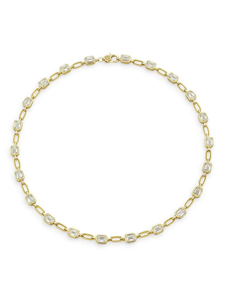 Allure 18K Yellow Gold & 11.29 TCW Lab-Grown Diamond Chain Necklace