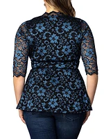 Lace Peplum Blouse