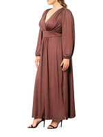 Kelsey Long-Sleeve Maxi Dress