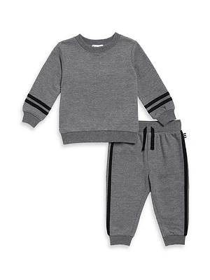 Baby Girl's & Little Girl's Crewneck Sweatsuit