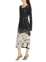 Jerry Long-Sleeve Cotton Midi-Dress
