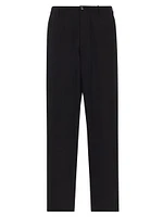 Stretch Twill Flat-Front Pants