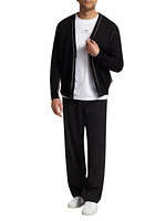 Stretch Twill Flat-Front Pants