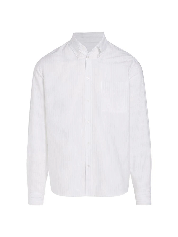 Cotton Striped Poplin Shirt