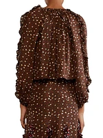 Silk Cheetah Blouse