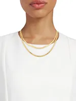 Lady 14K-Gold-Plated Layered Necklace