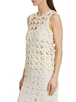 Stanza Openwork Crochet Tank