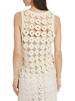 Stanza Openwork Crochet Tank