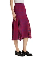 Nile Space-Dye Midi-Skirt