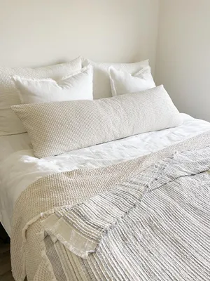 Euro Cotton Waffle Weave Body Pillow