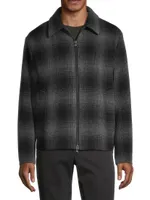 Wool Plaid Shirt Jacket