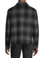 Wool Plaid Shirt Jacket