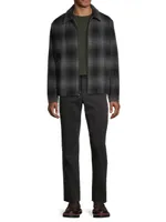 Wool Plaid Shirt Jacket