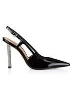 Boris 64MM Crystal-Embellished Patent Leather Pumps