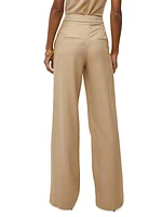 Tonelli Herringbone Wide-Leg Pants