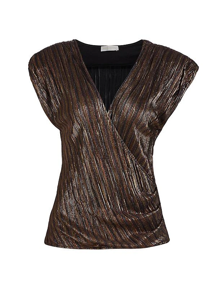 Serena Metallic Sleeveless Top