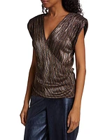 Serena Metallic Sleeveless Top