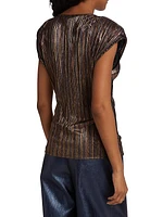 Serena Metallic Sleeveless Top