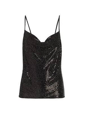Amy Sequined Sleeveless Top