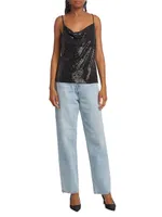 Amy Sequined Sleeveless Top