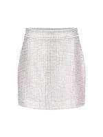 Crystal Diamante Miniskirt
