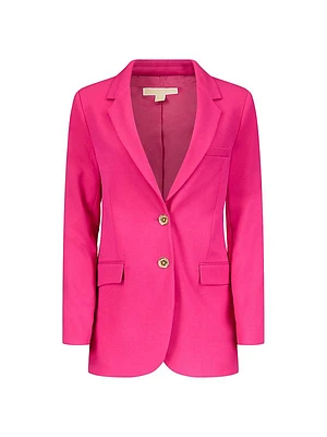 Longline Single-Breasted Blazer