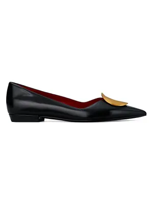 Patos Pointed Leather Flats