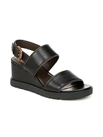 Roma Leather City Wedge Sandals