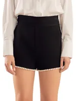 Pearl-Trimmed Shorts