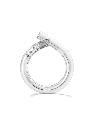 Oera 18K White Gold & 0.18 TCW Diamond Ring