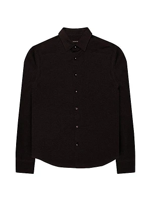 Noir Button-Front Shirt