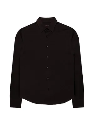 Noir Button-Front Shirt