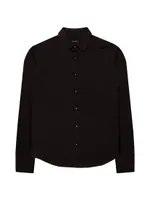 Noir Button-Front Shirt