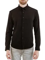 Noir Button-Front Shirt