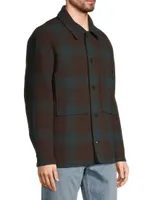 Plaid Waffle Knit Shacket