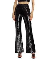 Holiday Amy Sequin Flared Pants