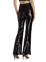 Holiday Amy Sequin Flared Pants