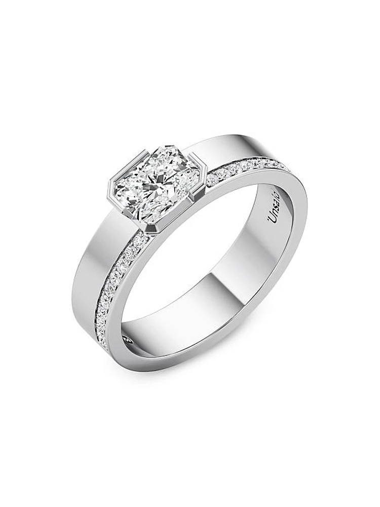 Meta Primis 18K White Gold & 1.12 TCW Lab-Grown Diamond Ring