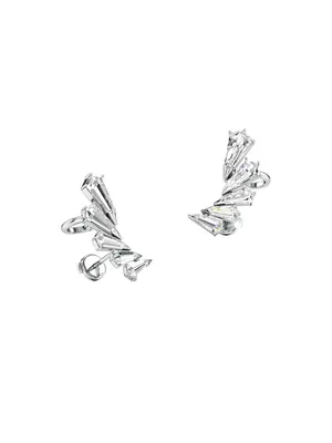 Phoenix 18K White Gold & TCW Lab-Grown Diamond Wing Stud Earrings