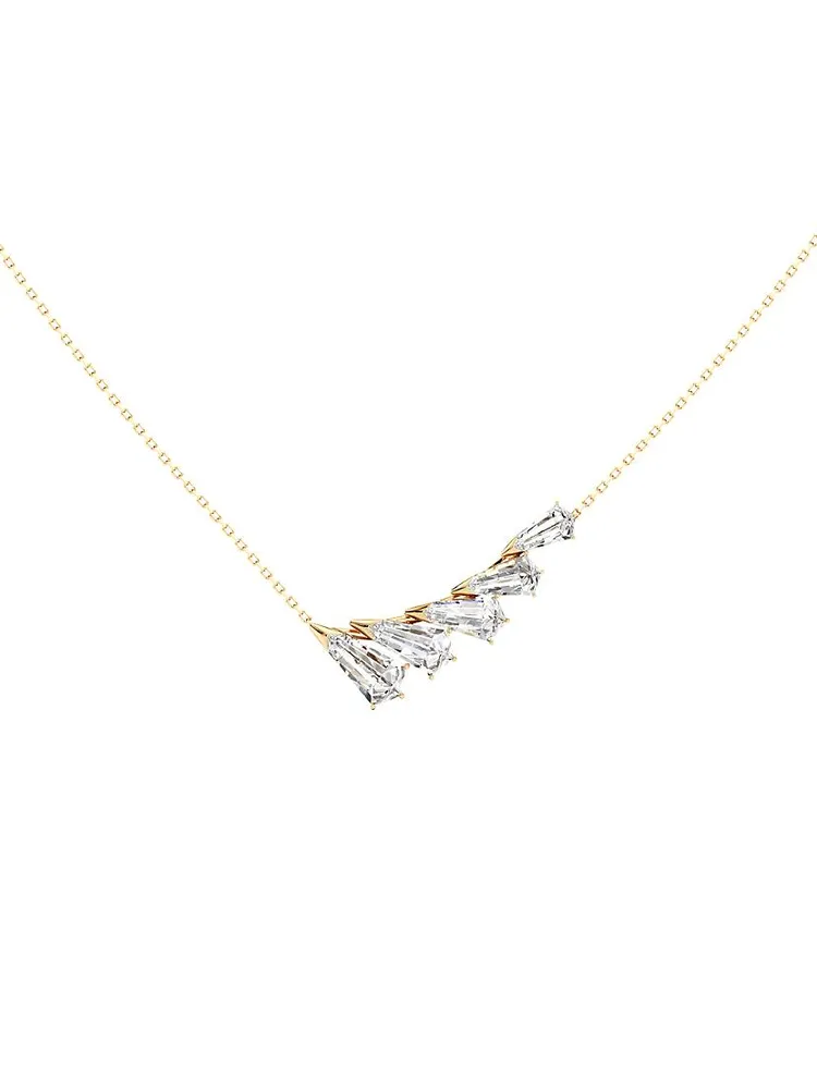 Phoenix 18K Gold & TCW Lab-Grown Diamond Wing Pendant Necklace