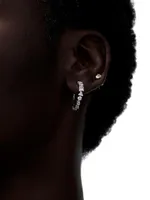 Meta 18K Gold & 2.43 TCW Lab-Grown Diamond Mini Hoop Earrings