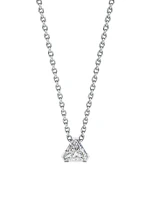 Meta 18K Gold & 0.70 TCW Lab-Grown Diamond Trillion Necklace