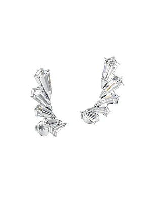 Phoenix Wing 18K Gold & 3.78 TCW Lab-Grown Diamond Earrings