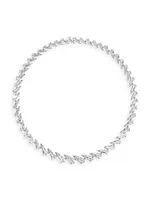 Phoenix 18K White Gold & 40.16 TCW Lab-Grown Diamond Wreath Necklace