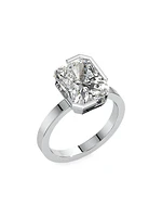 Meta 18K Gold & 4.00 TCW Lab-Grown Diamond Radiant-Cut Solitaire Ring